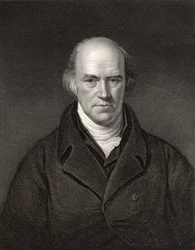 Davies Gilbert, prezes Royal Society, rycina J. Thompsona, z „Narodowej Galerii Portretów, tom II”, wydanej ok. 1835 r.