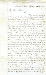Apel członków Kompanii Kapitana Eppsteina z Boonville Home Guards, Capitol Prison, Jefferson City do generała majora Fremonta, 1 października 1861    gen. dyw. Fremont     Pan.     Niżej podpisani obywatele Cooper County Mo. i zmarły członek