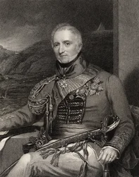 Sir Rufane Shaw Donkin, rycina W. Holla, z „Narodowej Galerii Portretów, tom III”, wydana ok. 1835 (lito)