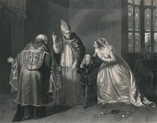 Królowa Elżbieta i książę Yorku. Król Ryszard III, c1870