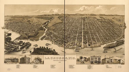 La Crosse, Wis., siedziba hrabstwa La Crosse 1887
