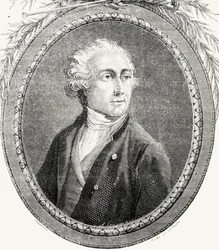 Antoine Laurent Lavoisier, ryty Pannemaker-Ligny, z „Histoire de la Revolution Francaise” Louisa Blanca (1811-82)