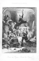 Scena ze Starego St Pauls autorstwa Williama Harrisona Ainswortha, 1855