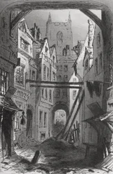 Tom sam, ilustracja z „Ponurego domu” Charlesa Dickensa (1812-70) opublikowana w 1853 r.