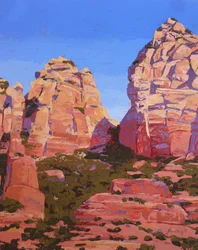 A Passage, Sedona, 2024 (olej na panelu)