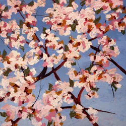 Fleurs de Joie, ok. 2022 (olej na panelu)