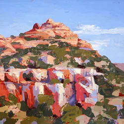 Midday Colors, Sedona, ok. 2022 (olej na panelu)
