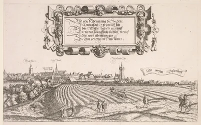 Panoramiczny widok Norymbergi: prawa część
