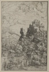 Krajobraz z zamkiem, 1553.