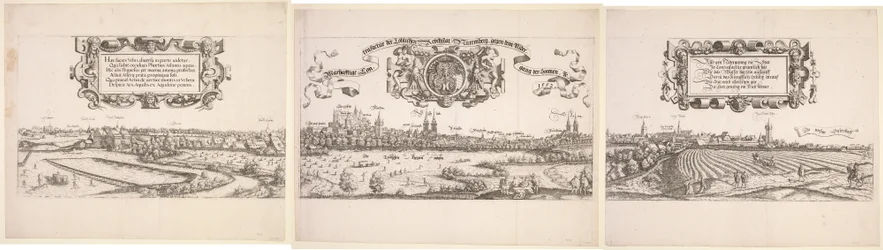 Panoramiczny widok Norymbergi, 1552.