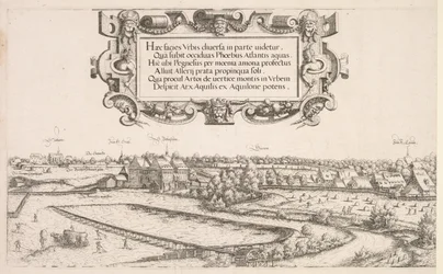 Panoramiczny widok Norymbergi: część lewa, 1552.