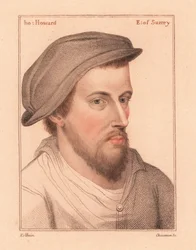 Henry Howard, hrabia Surrey, poeta stracony za zdradę, 1812 (rycina)