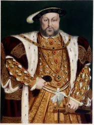 Portret Henryka VIII - z A.P. Holbein, t. 1543.