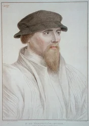 Portret Johna Gaye (zm. 1557) rytowany przez Francesco Bartolozzi (1727-1815) 1796 (grafika)