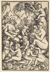 Dwie matki z dziećmi umierają Kinderaue, ca. 1512.