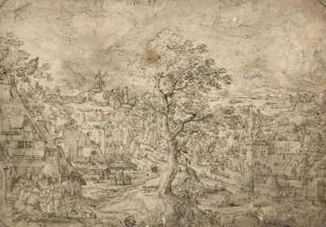 Krajobraz z Abrahamem i Aniołami, 1567