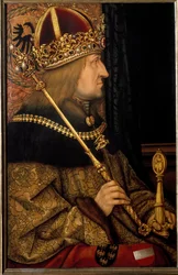 Portret Fryderyka III, cesarza rzymskiego Pokojowego, z oryginału z 1468 r. (obraz)