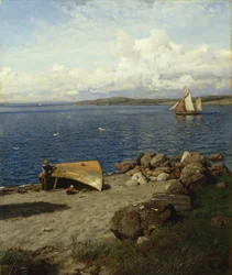 Norweski krajobraz wybrzeża