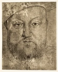 Henryk VIII rysunek kredą, ok. 1540, wyd. 1902 (kolotypia)