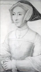 Jane Seymour, ok.1536 (kreda, długopis i atrament)