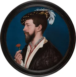 Portret Szymona Jerzego z Kornwalii, ok. 1535-40 (mieszane media na drewnie dębowym)