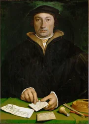 Dirck Tybis z Duisburga, handlarz (olej na drewnie dębowym)