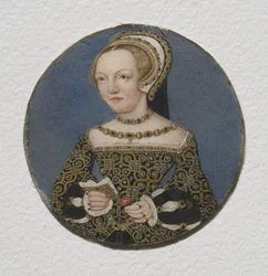 Lady Mary Howard, ok. 1533 (wc na pergaminie)