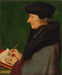 Portret piszącego Erazma z Rotterdamu, 1523