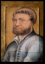 Autoportret. Olej na drewnie