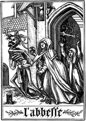 Opatka odwiedzona przez śmierć, 1538
