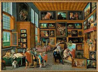 Galeria sztuki (malarstwo na drewnie dębowym)