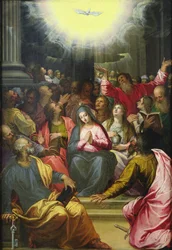 Zejście Ducha Świętego, 1594-95 (olej na miedzi)