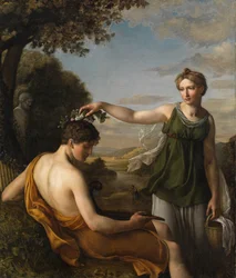 Chloe, przez Oeri, Hans Jakob (1782-1868). olej na płótnie