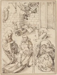 Św. Benedykt wskrzesza mnicha zabitego przez diabła