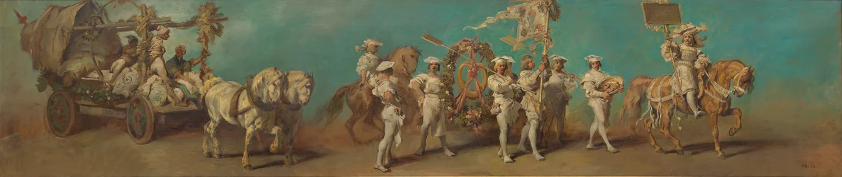 Projekt pochodu uroczystego z 1879 roku - Młynarze i piekarze