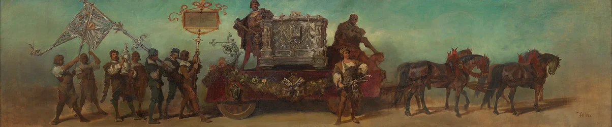 Projekt na pochód uroczysty w 1879 roku - Ślusarze