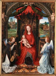 Madonna z dzieciątkiem, anioł ze skrzypcami w ręku (dyszący)