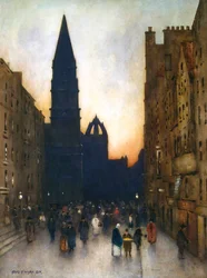 Krajobraz miejski”, ok. 1900.