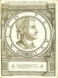 Leon IV, ilustracja z „Cesarzy rzymskich całego Wschodu i Zachodu”