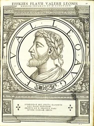 Leon I, ilustracja z „Cesarzy rzymskich całego Wschodu i Zachodu”