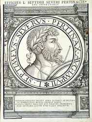 Septimus Severus, ilustracja z „Cesarzy rzymskich całego Wschodu i Zachodu”