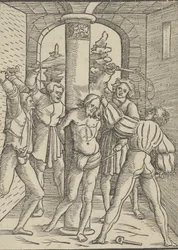 Chrystus biczowany, z Doktryny, życia i męki Jezusa Chrystusa, 1537.