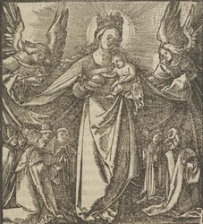 Madonna Miłosierdzia z Hymmelwagen auff dem, wer wol leben..., 1517.
