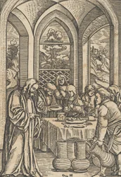 Wesele w Kanie, z Życia Chrystusa, ca. 1511-12.