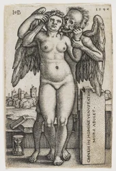 Śmierć porywająca kobietę, 1547