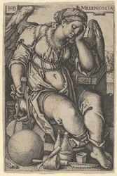 Melancholia, ok. 1500-50 (rycina)