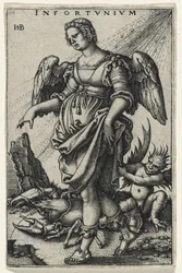 Nieszczęście (Das Ungluck) (rycina na papierze czerpanym)
