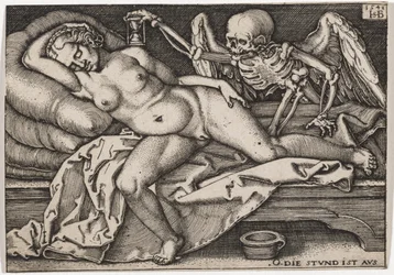 Śpiąca dziewczyna i Śmierć, 1548