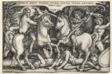 Prace Herkulesa: Herkules porywa Iole
