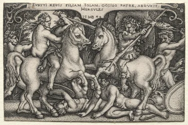 Prace Herkulesa: Herkules porywający Iole, 1544.